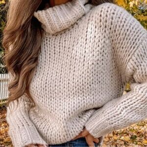 Pink Lily Olivia Chunky Knit Sweater